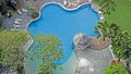 Swimming pool of luxury hotel Royalty Free Stock Photo