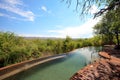 Swimming pool in luxury safari lodge