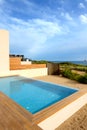 Swimming pool by luxury sea view villa