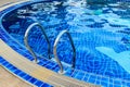 Swimming Pool with Metal Stair Royalty Free Stock Photo