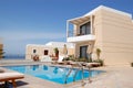 Swimming pool at the modern luxury villa