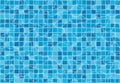 Swimming pool with mosaic tiles. Texture of water surface. Seamless pattern.