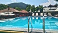 Swimming pool in the mountain