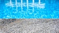 Swimming pool and mramor deck Royalty Free Stock Photo