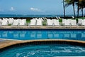 Swimming pool near ocean Royalty Free Stock Photo