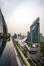 Pathum Wan,Bangkok,Thailand on March 16,2019:Beautiful landscape,showing swimming pool of The Okura Prestige Bangkok,CENTRAL EMBAS