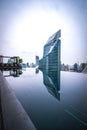 Pathum Wan,Bangkok,Thailand on March 16,2019:Beautiful landscape,showing swimming pool of The Okura Prestige Bangkok,CENTRAL EMBAS