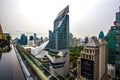 Pathum Wan,Bangkok,Thailand on March 16,2019:Beautiful landscape,showing swimming pool of The Okura Prestige Bangkok,CENTRAL EMBAS