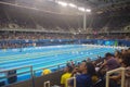 Swimming pool at Olympic Aquatics Stadium Royalty Free Stock Photo