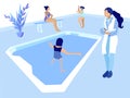 Swimming Pool in Pediatric Rehabilitation Clinic Royalty Free Stock Photo