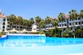 Swimming pool at popular hotel Royalty Free Stock Photo