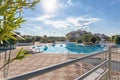 Swimming pool in a residence Royalty Free Stock Photo