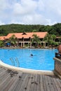 Swimming pool in resort