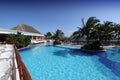 Swimming pool in a resort, Cancun, mexico Royalty Free Stock Photo