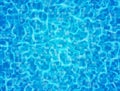 Swimming pool with ripple and waves. Blue ceramic tile mosaic in swimming pool. Water surface. Vector illustration Royalty Free Stock Photo