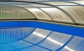 Swimming pool roof Royalty Free Stock Photo