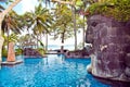 Swimming pool on Sengigi beach. Lombok island