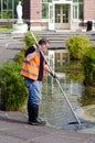 Swimming pool service technician