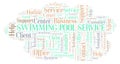 Swimming Pool Service word cloud.