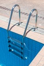 Swimming pool with stair at sport center Royalty Free Stock Photo