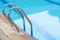 Swimming pool stair Royalty Free Stock Photo