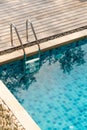 Swimming pool stair Royalty Free Stock Photo