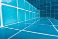 Swimming pool staircase tiles in close-up detail Royalty Free Stock Photo