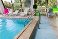 Swimming pool stairs Royalty Free Stock Photo