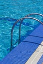 Swimming pool stairs Royalty Free Stock Photo