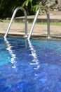 Swimming pool steps Royalty Free Stock Photo