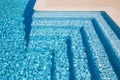 Swimming pool steps Royalty Free Stock Photo