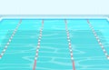 Swimming Pool Summer Holiday Healthy Sport Cartoon Illustration Royalty Free Stock Photo