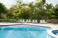 Swimming pool; pool with sun chairs