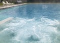 Swimming pool with thermal water Royalty Free Stock Photo