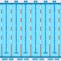 Swimming Pool Top View Flat Pictogram