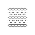Swimming pool tracks icon. Element of swimming poll thin line icon
