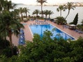 Swimming pool view Ibiza city