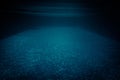 Swimming pool water background with transparent dark water