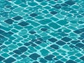 Swimming pool water with sun reflections. Royalty Free Stock Photo