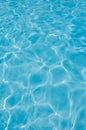 Swimming pool water surface, sunlight reflections Royalty Free Stock Photo