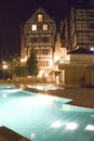 Swimming Pools at Night Royalty Free Stock Photo