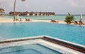 Swimming pools and water villas, Maldives