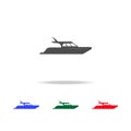 swimming private yacht icons. Elements of transport element in multi colored icons. Premium quality graphic design icon. Simple