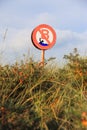 Swimming prohibited sign Royalty Free Stock Photo