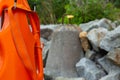 Rescue equipment on the beach against drowning Royalty Free Stock Photo