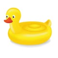 Swimming Ring Duck Royalty Free Stock Photo