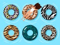 Swimming ring woman. Summer time relaxing girl in swimming pool or sea water on fashion floating tube ring with zebra