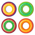 Swimming Rings Set, Float Rings Collection, Pool Rubber Circles