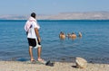 Swimming in Sea of Galilee