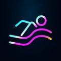Swimming sign nolan icon. Simple thin line, outline vector of health icons for ui and ux, website or mobile application